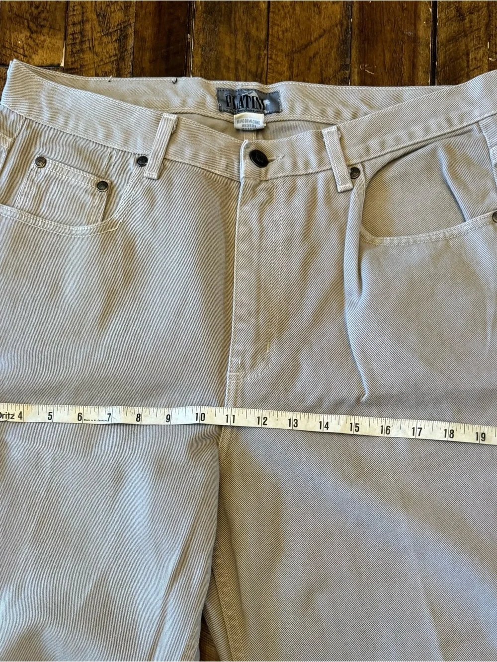 Men's Straight Fit Jeans in Light Khaki